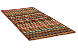 Gabbeh - Bakhtiari Persian Carpet 200x98 - Picture 1