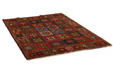 Gabbeh - Bakhtiari Persian Carpet 205x156 - Picture 1