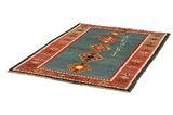 Gabbeh - Qashqai Persian Carpet 186x130 - Picture 2