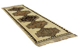 Gabbeh - Qashqai Persian Carpet 365x120 - Picture 1