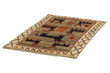 Gabbeh - Qashqai Persian Carpet 147x99 - Picture 2