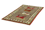 Gabbeh - Qashqai Persian Carpet 211x120 - Picture 2