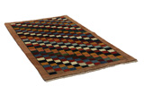 Gabbeh - Bakhtiari Persian Carpet 211x116 - Picture 1