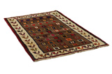 Gabbeh - Bakhtiari Persian Carpet 200x124 - Picture 1