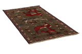 Gabbeh - Qashqai Persian Carpet 195x102 - Picture 1