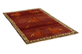 Gabbeh - Qashqai Persian Carpet 209x121 - Picture 1