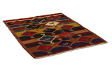 Gabbeh - Qashqai Persian Carpet 172x127 - Picture 1