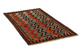 Gabbeh - Qashqai Persian Carpet 186x104 - Picture 1