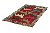 Gabbeh - Qashqai Persian Carpet 223x129 - Picture 2