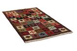 Gabbeh - Bakhtiari Persian Carpet 204x114 - Picture 1