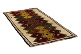 Gabbeh - Qashqai Persian Carpet 200x100 - Picture 1