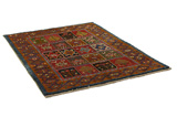 Gabbeh - Bakhtiari Persian Carpet 205x153 - Picture 1