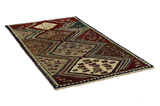 Gabbeh - Qashqai Persian Carpet 196x106 - Picture 1