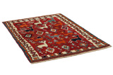 Gabbeh - Qashqai Persian Carpet 173x124 - Picture 1
