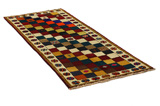 Gabbeh - Bakhtiari Persian Carpet 227x89 - Picture 1