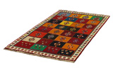 Gabbeh - Bakhtiari Persian Carpet 194x105 - Picture 2