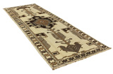 Gabbeh - Qashqai Persian Carpet 400x128 - Picture 1