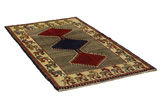 Gabbeh - Qashqai Persian Carpet 206x111 - Picture 1