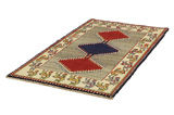 Gabbeh - Qashqai Persian Carpet 206x111 - Picture 2