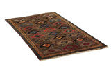 Gabbeh - Bakhtiari Persian Carpet 214x124 - Picture 1