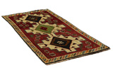 Gabbeh - Qashqai Persian Carpet 249x118 - Picture 1