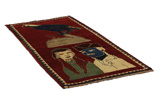 Gabbeh - Bakhtiari Persian Carpet 197x95 - Picture 1