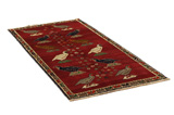 Gabbeh - Qashqai Persian Carpet 222x106 - Picture 1