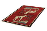 Gabbeh - Qashqai Persian Carpet 185x102 - Picture 2
