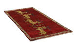 Gabbeh - Qashqai Persian Carpet 200x95 - Picture 1