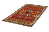 Gabbeh - Qashqai Persian Carpet 205x104 - Picture 2