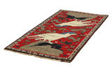 Gabbeh - Qashqai Persian Carpet 203x101 - Picture 2