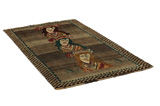 Gabbeh - Qashqai Persian Carpet 212x123 - Picture 1