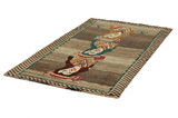 Gabbeh - Qashqai Persian Carpet 212x123 - Picture 2
