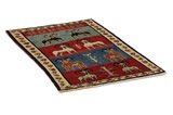 Gabbeh - Qashqai Persian Carpet 138x85 - Picture 1