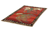 Gabbeh - Qashqai Persian Carpet 200x118 - Picture 2