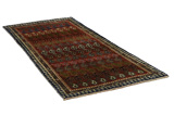Gabbeh - Bakhtiari Persian Carpet 235x109 - Picture 1