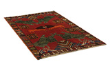 Gabbeh - Qashqai Persian Carpet 212x121 - Picture 1