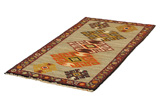 Gabbeh - Qashqai Persian Carpet 184x88 - Picture 2