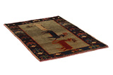 Gabbeh - Qashqai Persian Carpet 157x101 - Picture 1