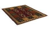 Gabbeh - Qashqai Persian Carpet 182x148 - Picture 1