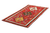 Gabbeh - Qashqai Persian Carpet 215x112 - Picture 2