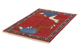 Gabbeh - Qashqai Persian Carpet 150x100 - Picture 2
