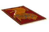 Kashkooli - Gabbeh Persian Carpet 125x83 - Picture 1