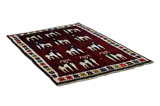 Gabbeh - Qashqai Persian Carpet 184x120 - Picture 1