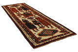 Bakhtiari - Gabbeh Persian Carpet 413x141 - Picture 1