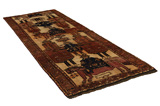 Bakhtiari - Qashqai Persian Carpet 370x138 - Picture 1