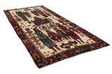 Bakhtiari - old Persian Carpet 408x175 - Picture 1