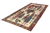 Bakhtiari - old Persian Carpet 408x175 - Picture 2