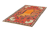 Gabbeh - Qashqai Persian Carpet 200x110 - Picture 2