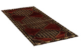 Bakhshayeh - Turkaman Persian Carpet 220x96 - Picture 1